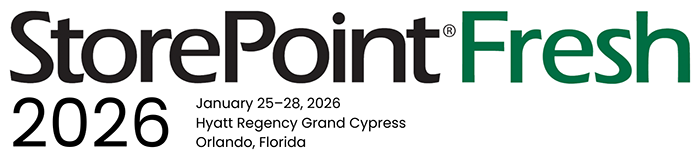 Logo | StorePoint Fresh 2026 January 25–28, 2026 Hyatt Regency Grand Cypress Orlando, Florida